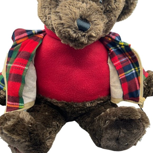 Dan Dee Collectors Choice Red Barn Toys 2018 Holiday 23" Plush Brown Bear Stuffe - Picture 4 of 16